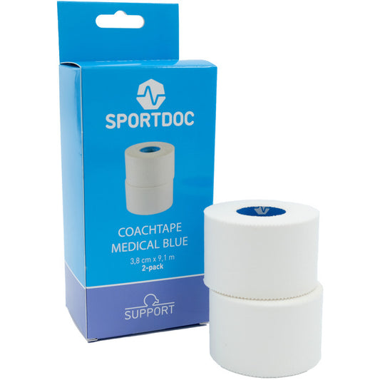 SPORTDOC COACHTAPE MEDICAL BLUE. Vit medicinsk tejp.