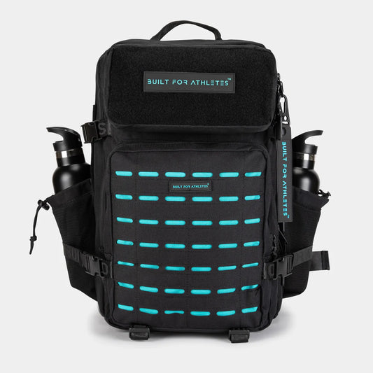 Built For Athletes Large Black & Aqua 45L Hero 3.0 Backpack