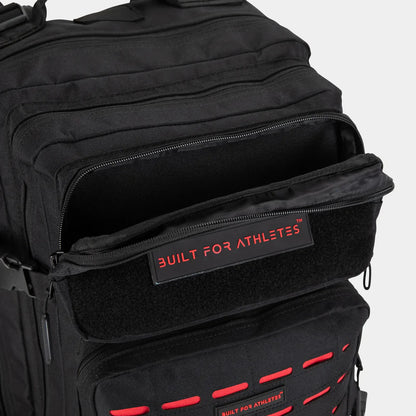 Built For Athletes Large Black & Red Gym Backpack