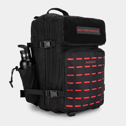 Built For Athletes Large Black & Red Gym Backpack