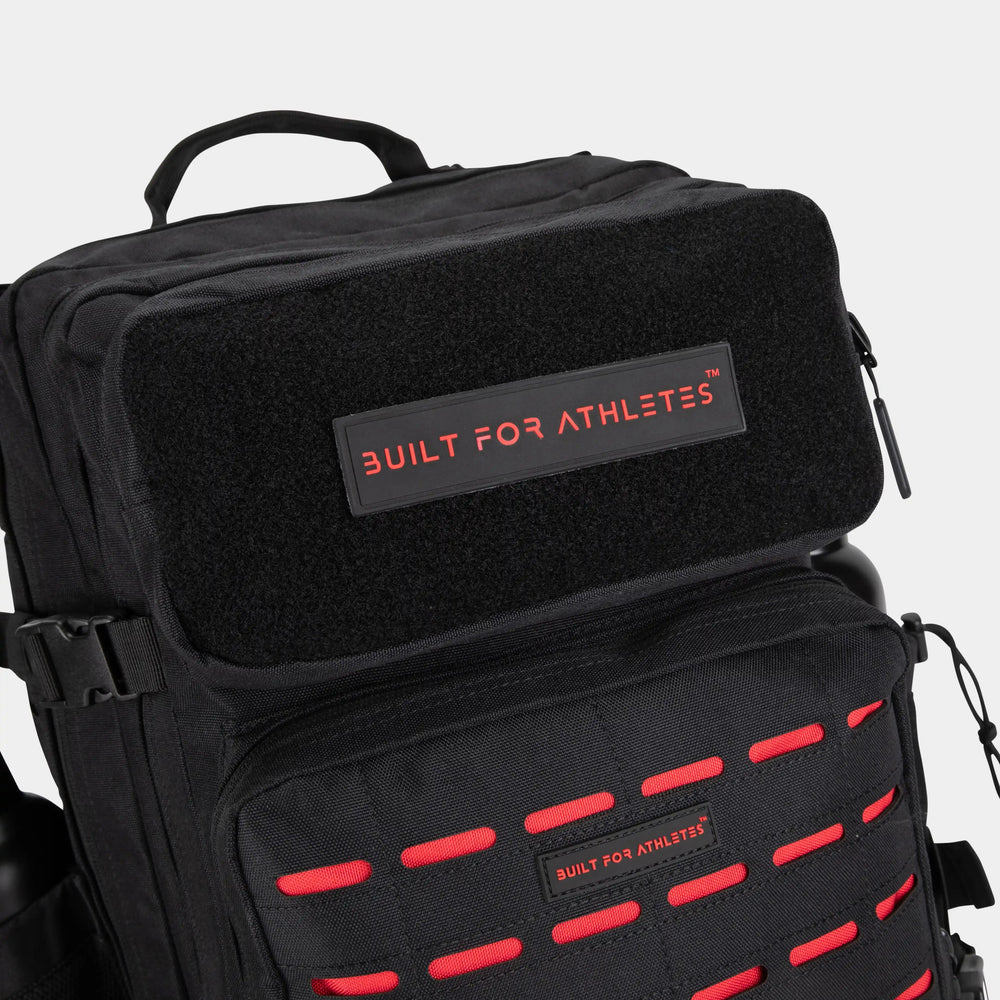 Built For Athletes Large Black & Red Gym Backpack