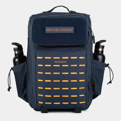 Built For Athletes Large Navy & Orange Gym Backpack