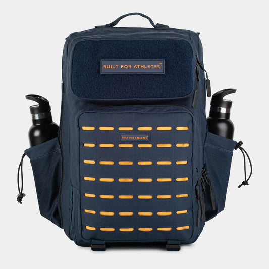 Built For Athletes Large Navy & Orange Gym Backpack