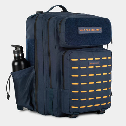 Built For Athletes Large Navy & Orange Gym Backpack