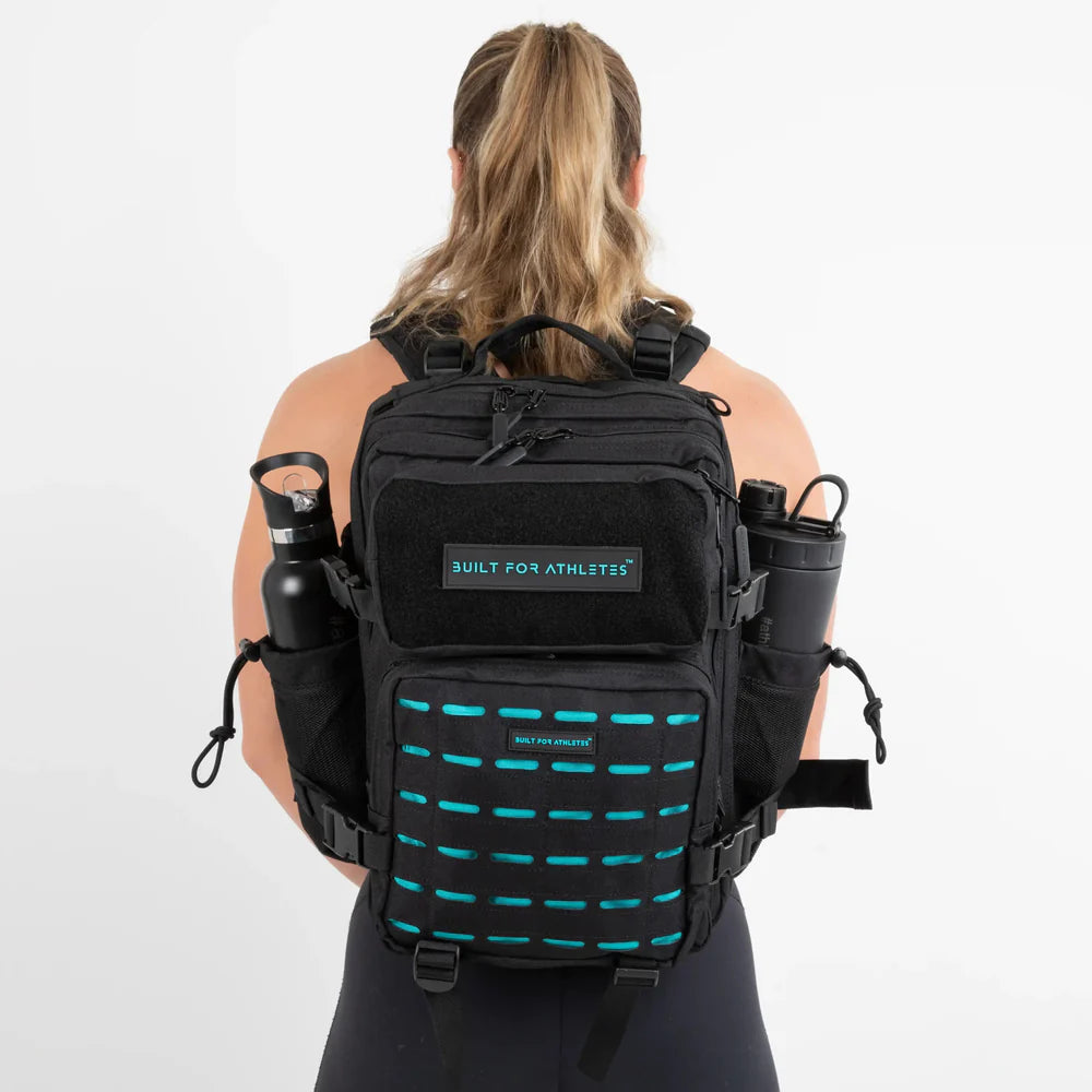 Built For Athletes Medium Black & Aqua 25L Hero 3.0 Backpack