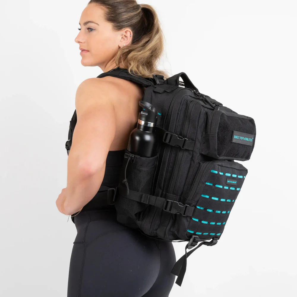 Built For Athletes Medium Black & Aqua 25L Hero 3.0 Backpack