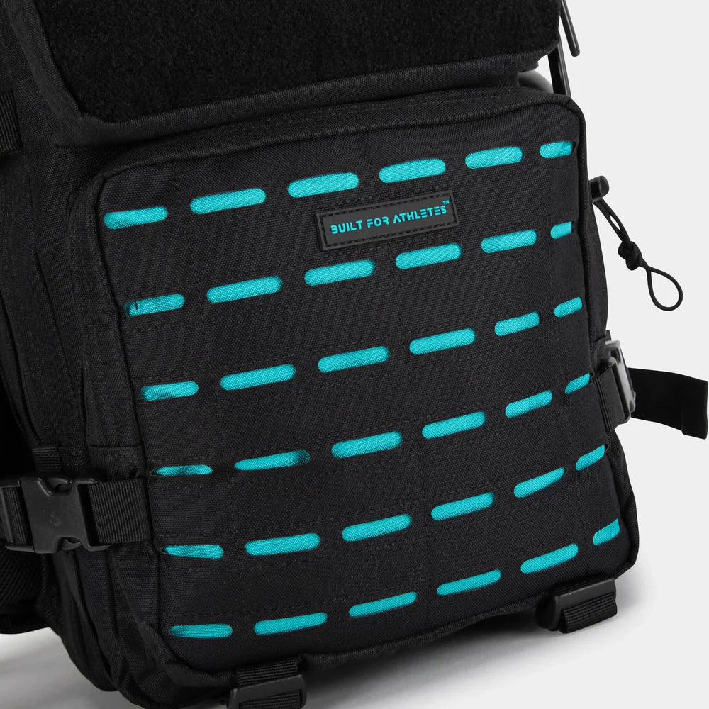 Built For Athletes Medium Black & Aqua 25L Hero 3.0 Backpack