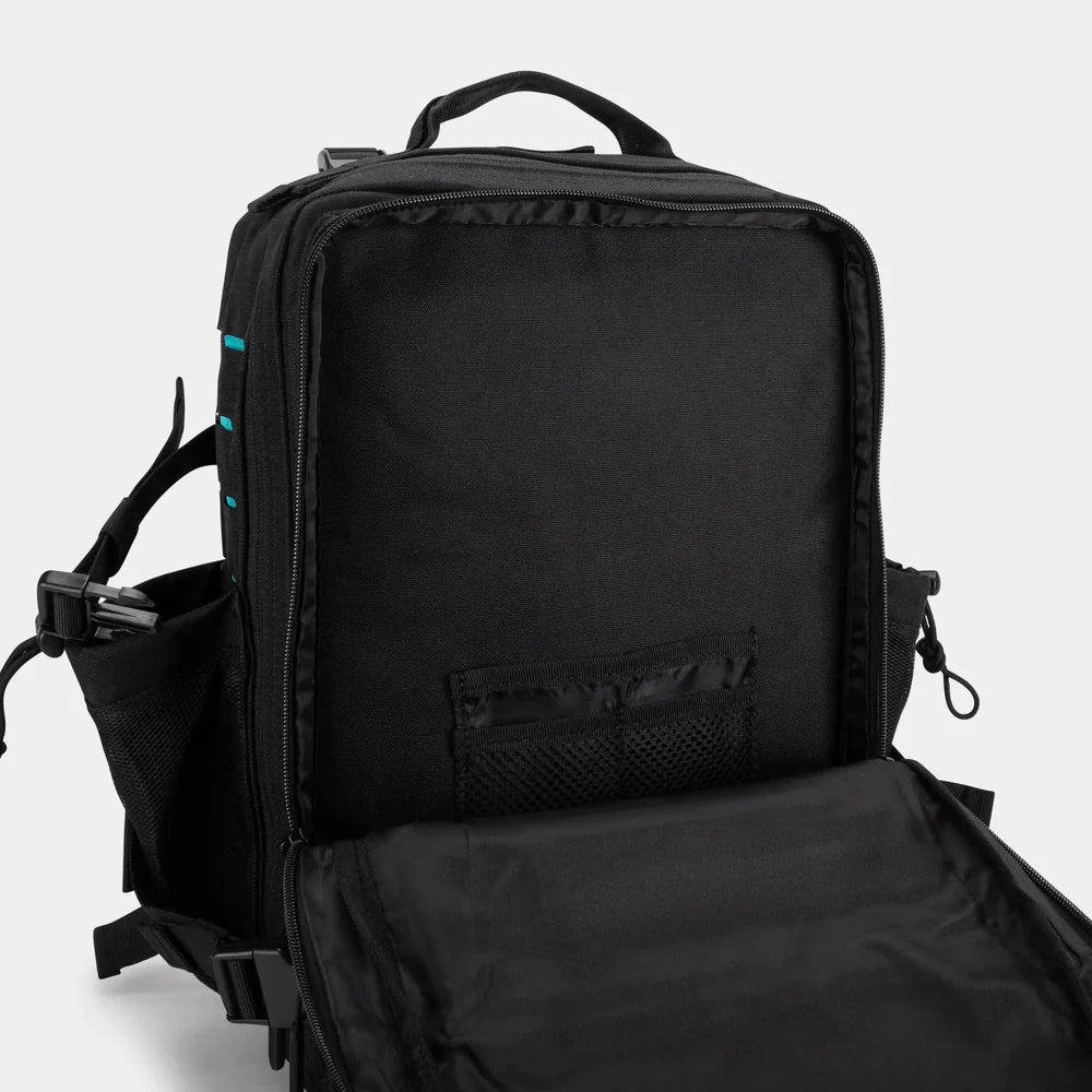 Built For Athletes Medium Black & Aqua 25L Hero 3.0 Backpack