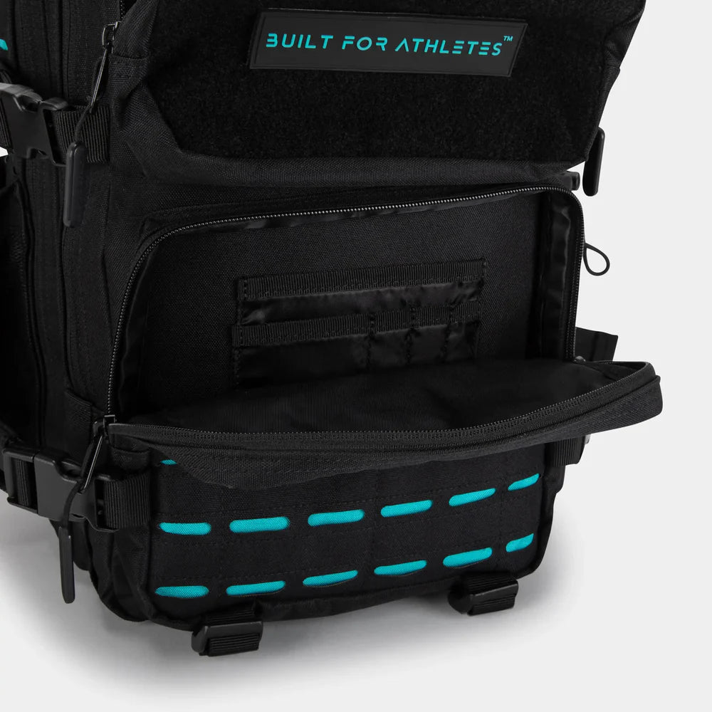 Built For Athletes Medium Black & Aqua 25L Hero 3.0 Backpack