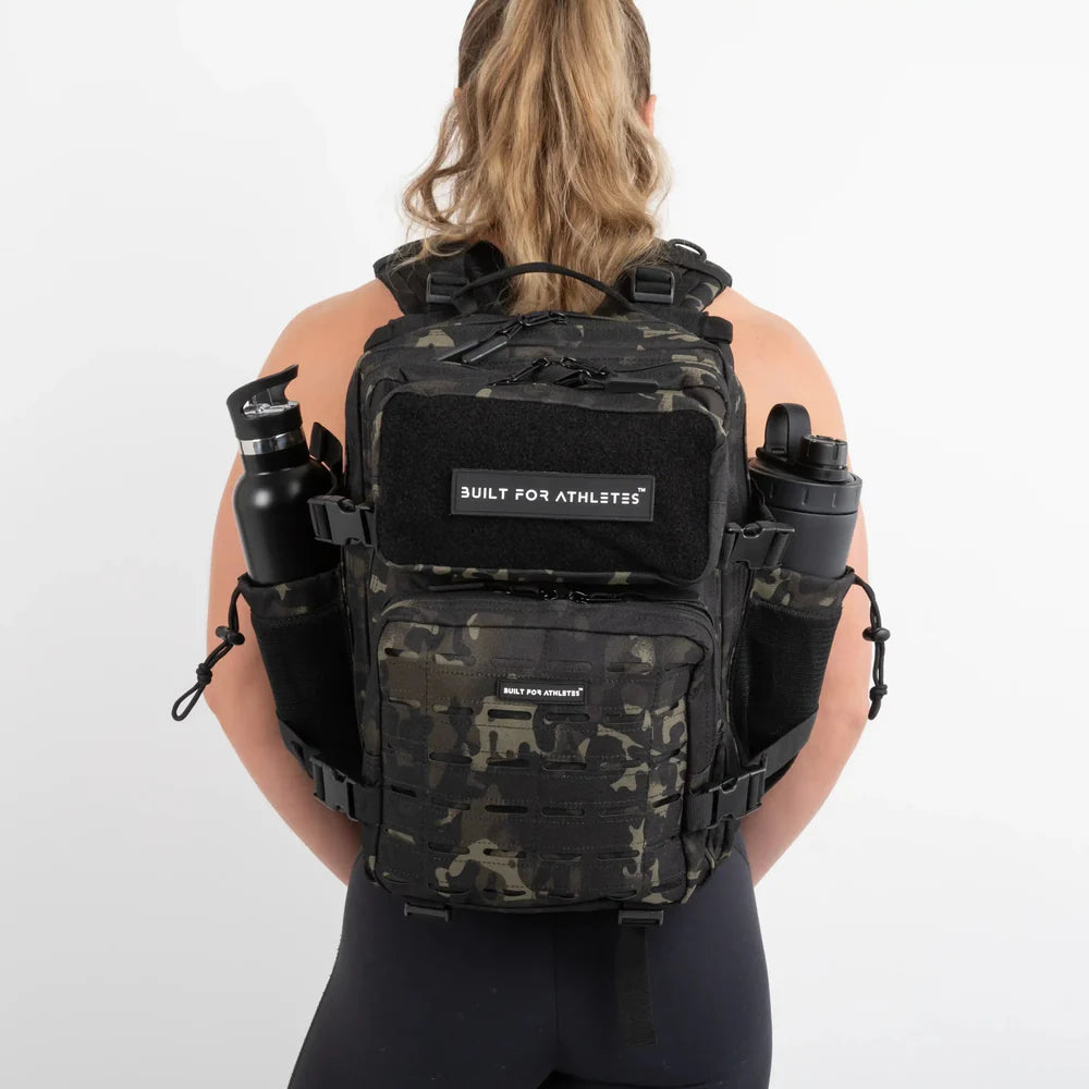 Built For Athletes Medium Black Camo Gym Backpack