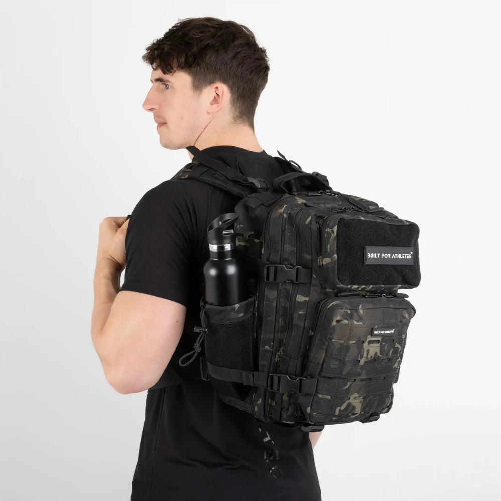 Built For Athletes Medium Black Camo Gym Backpack