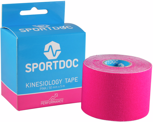 SPORTDOC KINESIOLOGY TAPE ROSA. Rosa medicinsk tejp.